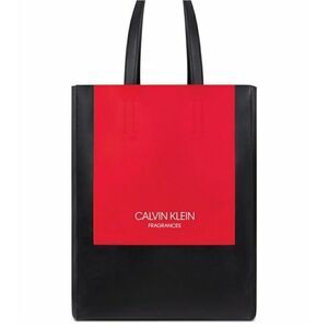 Calvin Klein black and red tote bag
